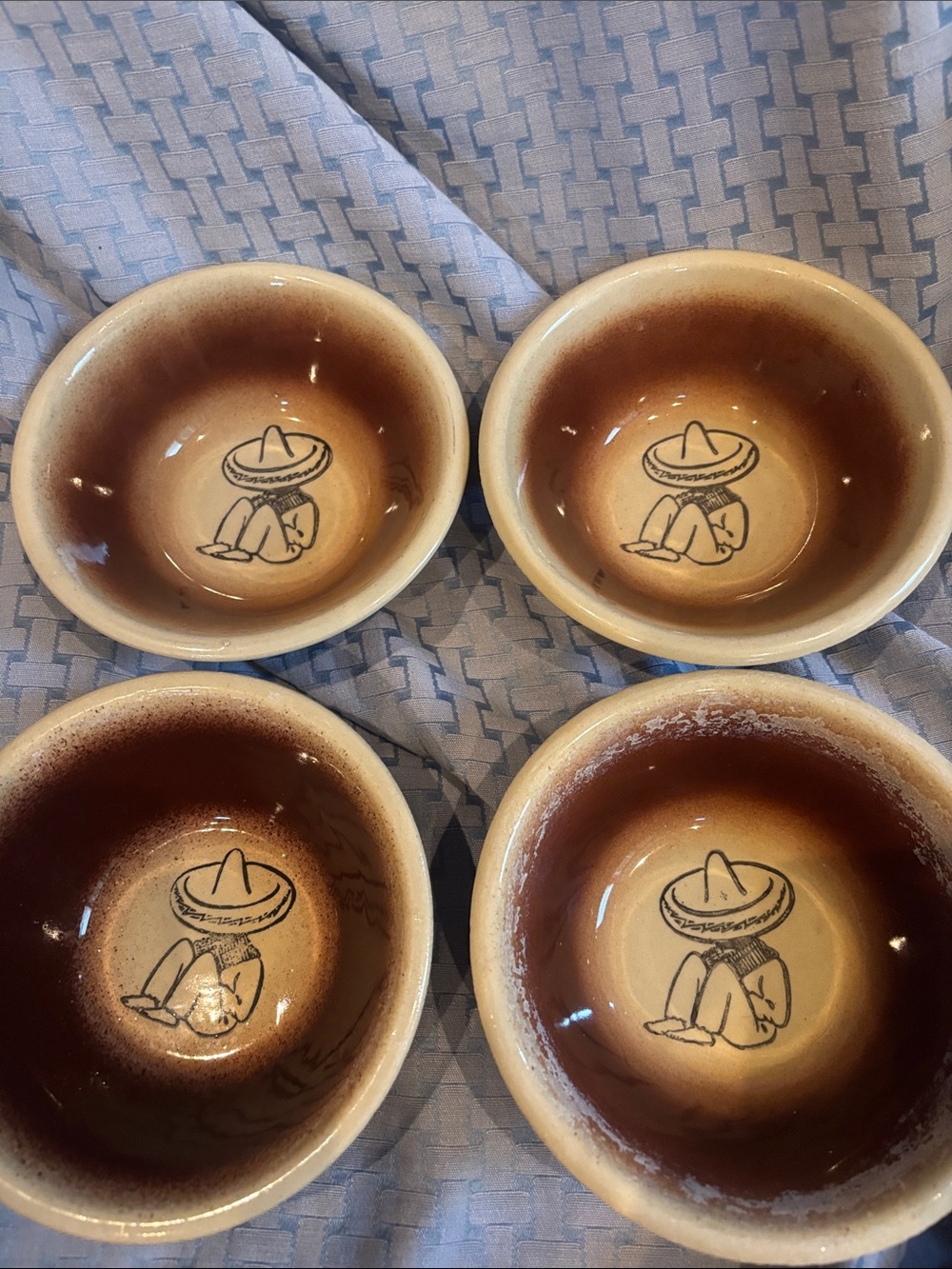 Lot of Four Vintage Sobrero Siesta Bowls